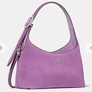 New Kate Spade Purple Suede Crossbody Mini